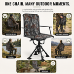 Portable Adjustable Hunting Chair with Swivel & Heated - 5