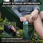 2-Person Camping Hammock with Mosquito Net & Rain Fly – Portable Outdoor Hammock Set (500lbs Capacity) - 5
