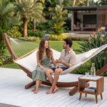 2-Person Quilted Outdoor Hammock 12FT – Double Layer with Pillow & Storage - 5