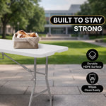 8 ft Heavy Duty Folding Table - 5