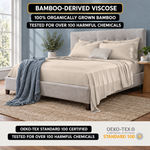 Bamboo Cooling Sheets – 300TC Viscose Sateen Sheet Set - 5