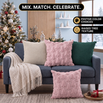 Christmas Pillow Covers 18x18 – Decorative Set of 2 - 5