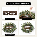 EUCALYPTUS WREATH FOR FRONT DOOR – FARMHOUSE GREENERY DÉCOR - 5
