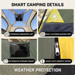 4-6 PERSON INSTANT CABIN CAMPING TENT – WATERPROOF FAMILY TENT WITH RAINFLY & CARRY BAG - 5