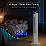 Tower Fan With Remote – 90° Oscillation, 36″ & 42″ - 5