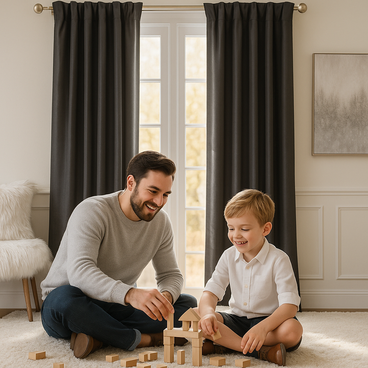 Twist Tab Lined Window Curtain Panel(Only 1 Pc Panel)