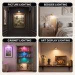 Picture Lights for Wall, Rechargeable Battery Operated LED Gallery Light Bar with Remote & Timer, Dimmable Wireless Wall Sconce for Paintings & Frames - 5