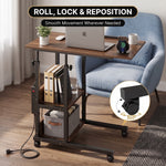 C-SHAPED END TABLE WITH CHARGING STATION – ADJUSTABLE HEIGHT - 5