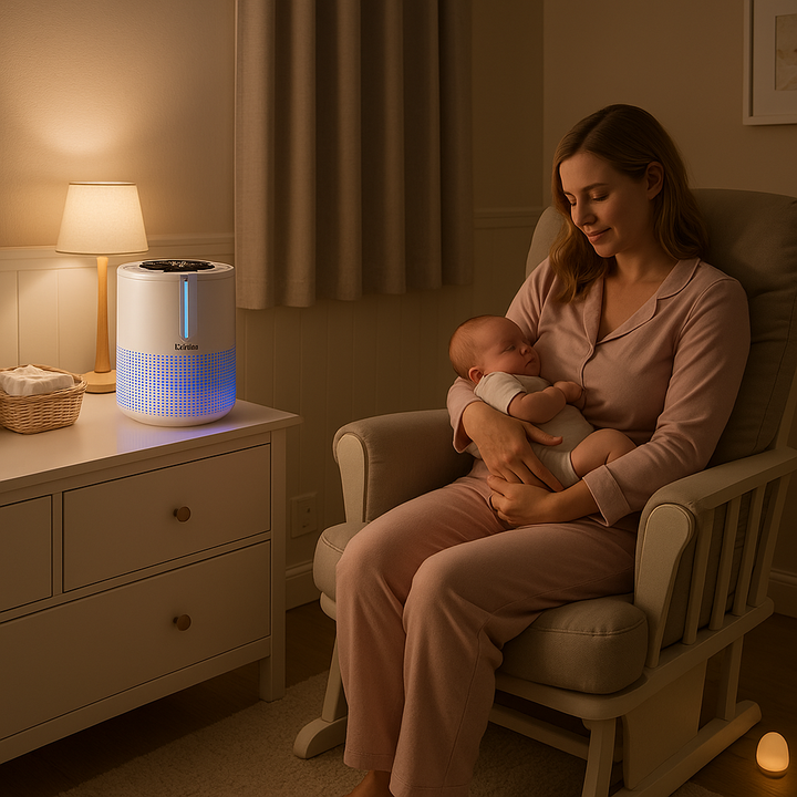 Ultra-Compact HEPA H13 Desktop Air Purification System - Travel Size