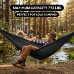 Over 600lbs Hammock, 1-2 person, Nylon with Mosquito Net - 5