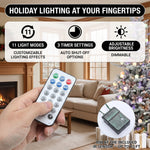 PRE LIT CHRISTMAS TREE – COLOR CHANGING LED LIGHTS WITH REMOTE CONTROL - 5
