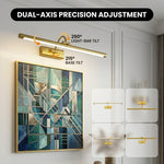 Battery Operated Picture Light for Wall - Rechargeable Cordless LED Art Light with Remote, Timer and Dimming - 5