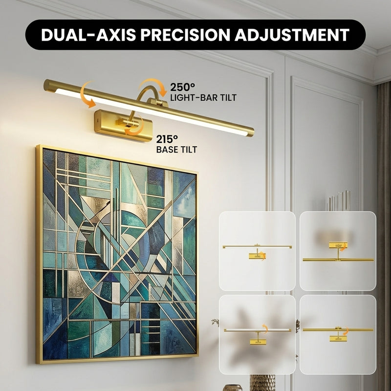 Battery Operated Picture Light for Wall - Rechargeable Cordless LED Art Light with Remote, Timer and Dimming - 5