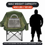 Oversized Camping Chairs 2 Pack – Extra-Large Folding Outdoor Chairs, Padded - 5