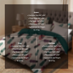 Floral Bedding Set – 9-Piece Bed in a Bag with Curtains - 5