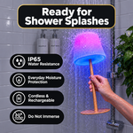 CORDLESS TABLE LAMP – RECHARGEABLE & WATERPROOF FOR SHOWER, BATHROOM AND OUTDOOR USE - 5