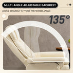 Manual Swivel Recliner with Ottoman, Massage & Heat - 5