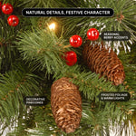 PRE-LIT CHRISTMAS WREATH – WARM LED DOOR DÉCOR - 5