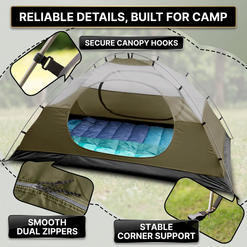 2-4 PERSON LIGHTWEIGHT BACKPACKING DOME CAMPING TENTS - 5