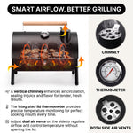 PORTABLE TABLETOP BBQ GRILL – CHARCOAL OUTDOOR GRILLS FOR CAMPING, PATIO, BEACH & BACKYARD - 5
