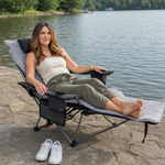 Premium Reclining Outdoor Camping Chair – Adjustable Comfort Seat - 5