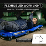 Low Profile Rolling Garage Creeper - Mechanic Creeper with Padded Headrest & Tool Trays, Under Car Roller for Automotive Repair, Rolling Car Creeper - 5