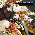PUMPKIN WREATH FOR FRONT DOOR – FALL FARMHOUSE DÉCOR - 5
