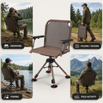 Portable Adjustable Hunting Chair with Swivel & Heated - 5