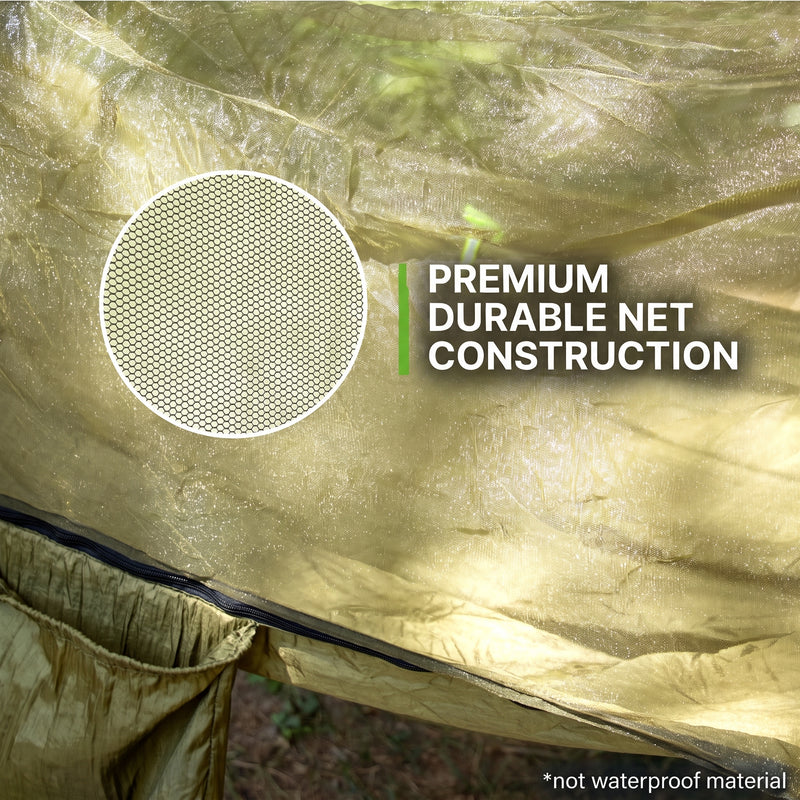 Camping Hammock with Mosquito Net – 1-2 Person, Nylon - 5