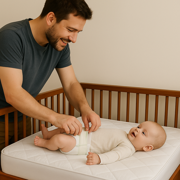Premium Waterproof Bamboo Terry Crib Mattress Protector - Ultra-Soft 9" Deep Pocket Cover with Silent Protection