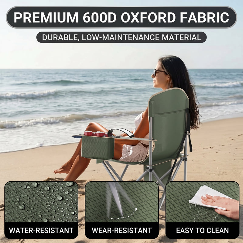 CAMPING CHAIRS – 2-PACK FOLDING CHAIRS WITH COOLER BAG - 5