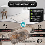 STONE BATH MAT – QUICK-DRY DIATOMACEOUS EARTH SHOWER MAT - 5