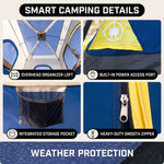 4-6 PERSON INSTANT CABIN CAMPING TENT – WATERPROOF FAMILY TENT WITH RAINFLY & CARRY BAG - 5