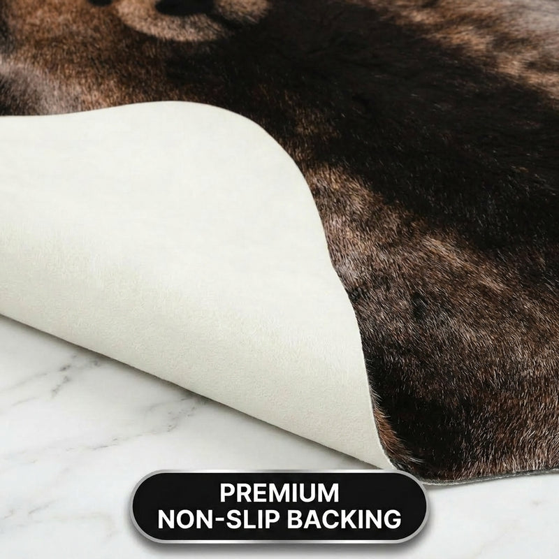 Faux Cowhide Rug – Animal Print Area Rug for Living Room, Bedroom & Office - 5