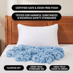 Gel Memory Foam Pillows, Set of 2 – Firm Quilted & Dual-Sided Cooling - 5