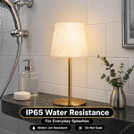 CORDLESS TABLE LAMP – RECHARGEABLE & WATERPROOF FOR SHOWER, BATHROOM AND OUTDOOR USE - 5