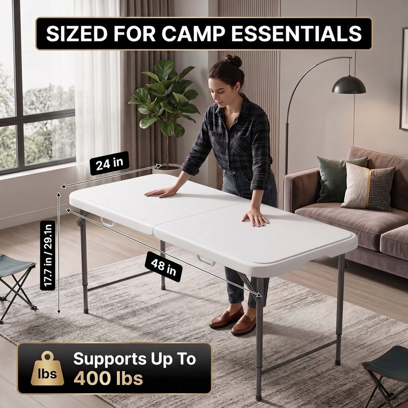 4 ft Adjustable Folding Camping Table - 5