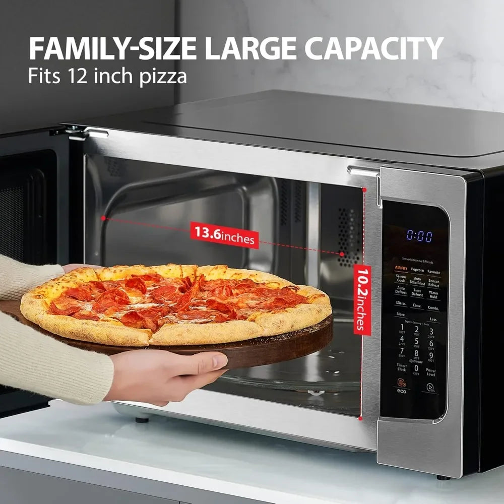 4-in-1 ML-EC42P(SS) Countertop Microwave Oven, Smart Sensor, Convection, Air Fryer Combo, Mute Function, Position Memory
