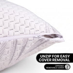 Memory Foam Body Pillow with Removable Pillowcase –  54 x 20 in - 5