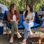 Oversized Padded 2-Person Folding Camping Loveseat Chair – Heavy Duty Outdoor Seating - 5