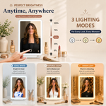 Portable LED Makeup Mirror – Rechargeable, Adjustable Brightness, Compact & Travel-Friendly - 5