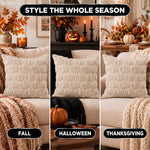 DECORATIVE PILLOW COVERS – 3D PUMPKIN SET OF 2 - 5