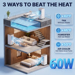 3-in-1 Evaporative Air Cooler Tower Fan with Remote Control - 5