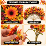 ARTIFICIAL FLOWERS FOR OUTDOORS – UV-RESISTANT FALL MIX - 5