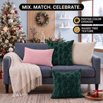 Christmas Pillow Covers 18x18 – Decorative Set of 2 - 5