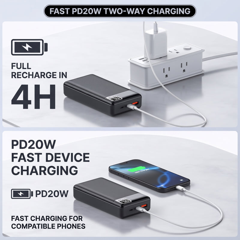15,000–20,000MAH 5V/2A USB BATTERY PACK – RECHARGEABLE POWER BANK FOR HEATED CAMPING CHAIRS & BLANKETS - 5