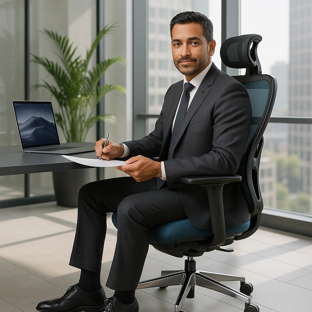 VortexPro Black Ergonomic Gaming Chair