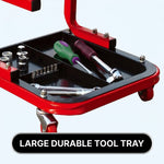 Rolling Mechanic Stool with Tool Tray - Creeper Seat with Wheels for Garage & Shop, Rolling Work Stool with Wheels for Mechanics, Auto Repair Workshop - 5
