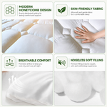 Waterproof Mattress & Pillow Protector – Breathable Quilted Deep Pocket Cover - 5