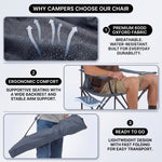 2 Pack Folding Camping Chairs with Cup Holders & Carry Bags - 5